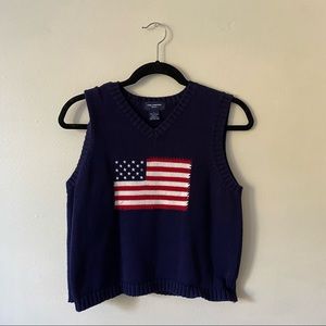 American Flag Sweater Vest